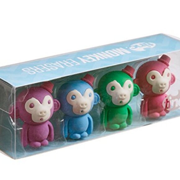 Tinc MNKERCOL "Monkey" Fruit-Scented Eraser Collection (Pack of 4) - Picture 5 of 6